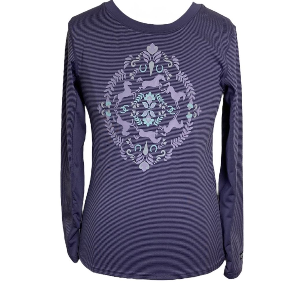 Kerrits Kids Horsing Around Base Layer Purple Medium